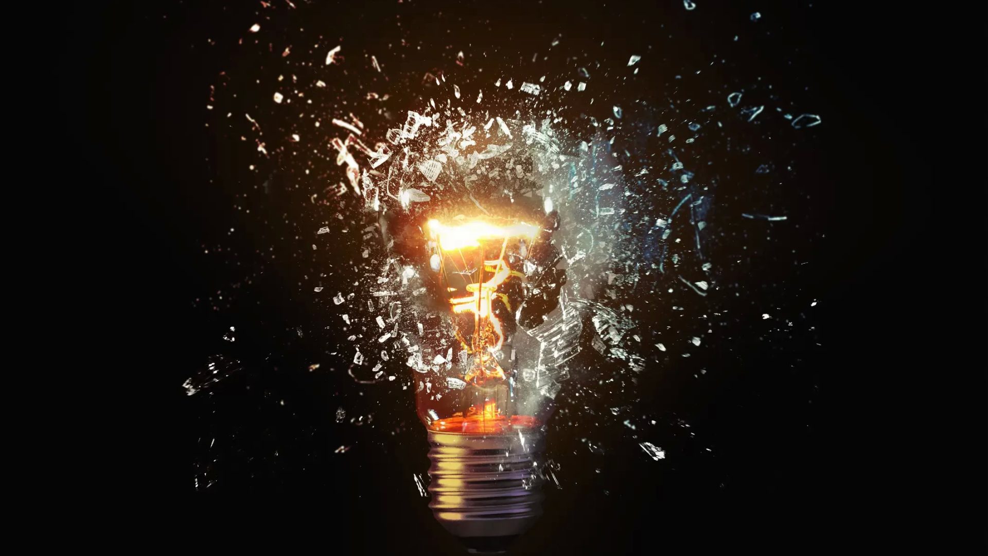 Gluehbirne explosion alternatives denken kreativ