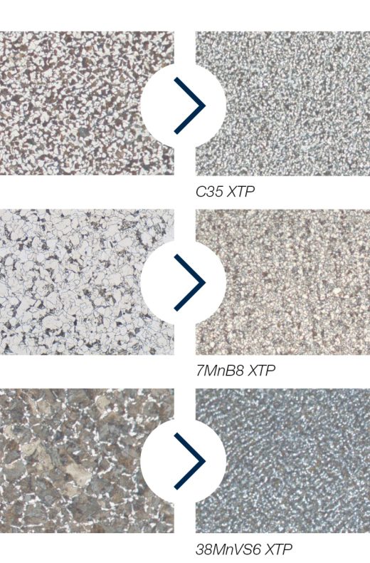 Mikrostruktur Schnittbilder XTP Stahl